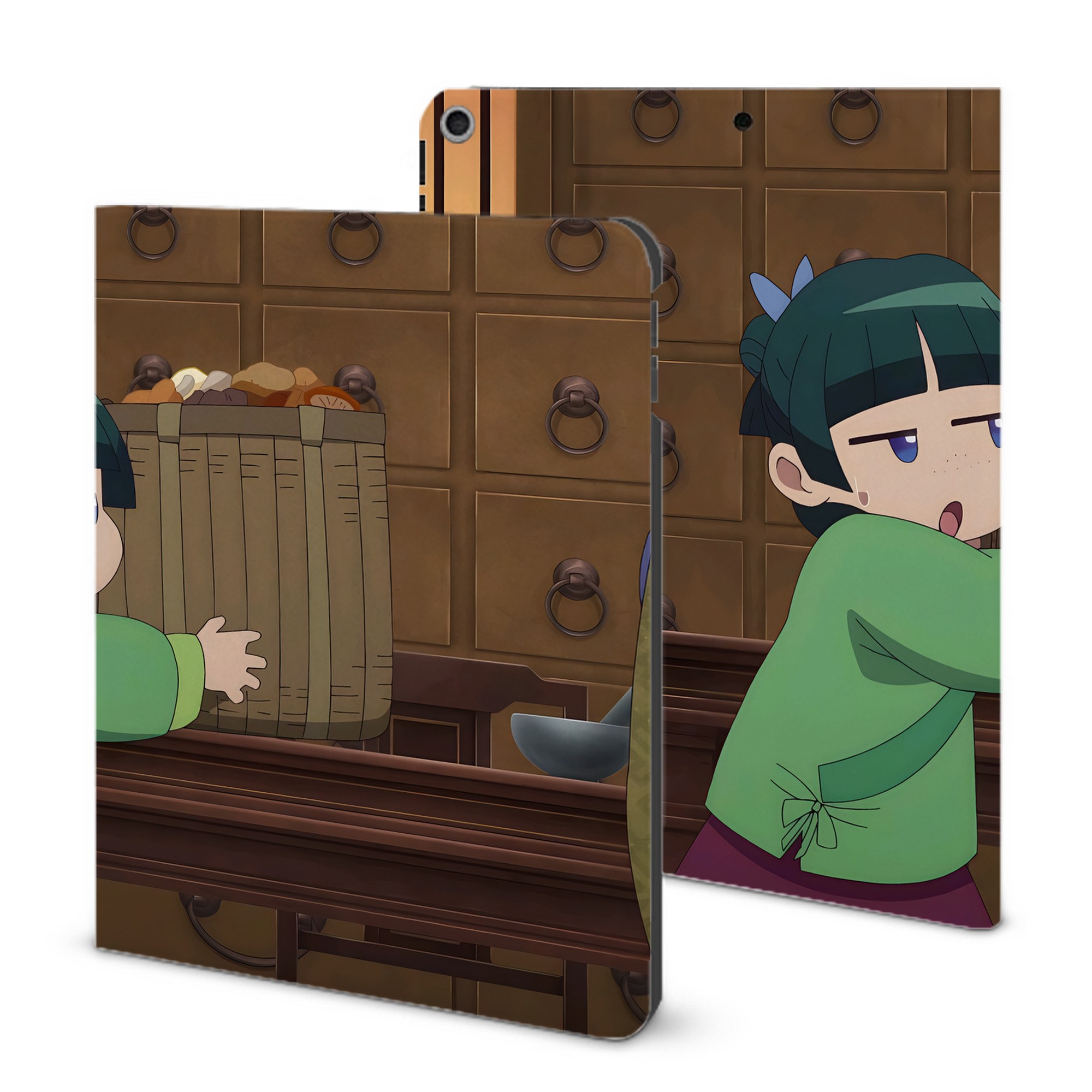 （画像用） 薬屋のひとりごと The Apothecary Diaries IPad ケース ブック型 PUレザー TPU 耐衝撃 軽量 薄型 ペン収納なし 全面保護 IPad 各モデル対応